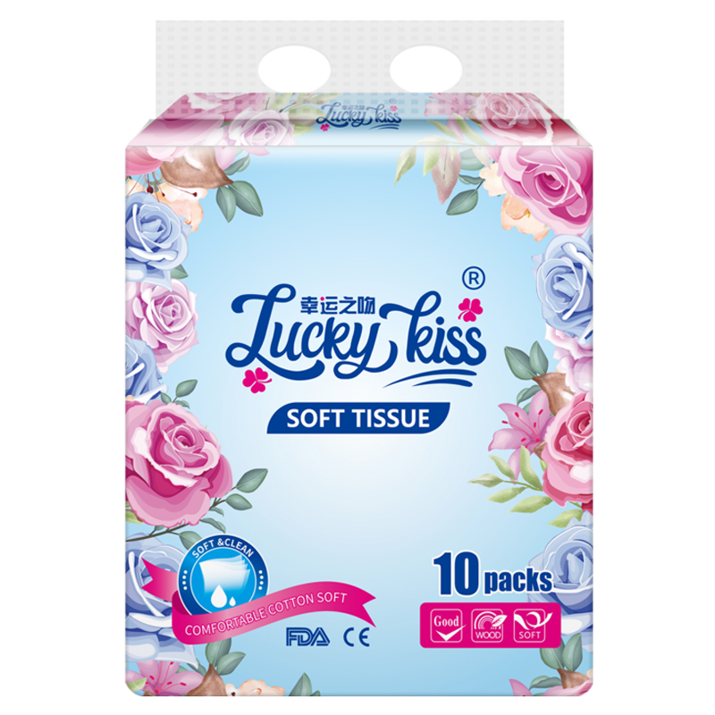 幸运之吻白色抽纸